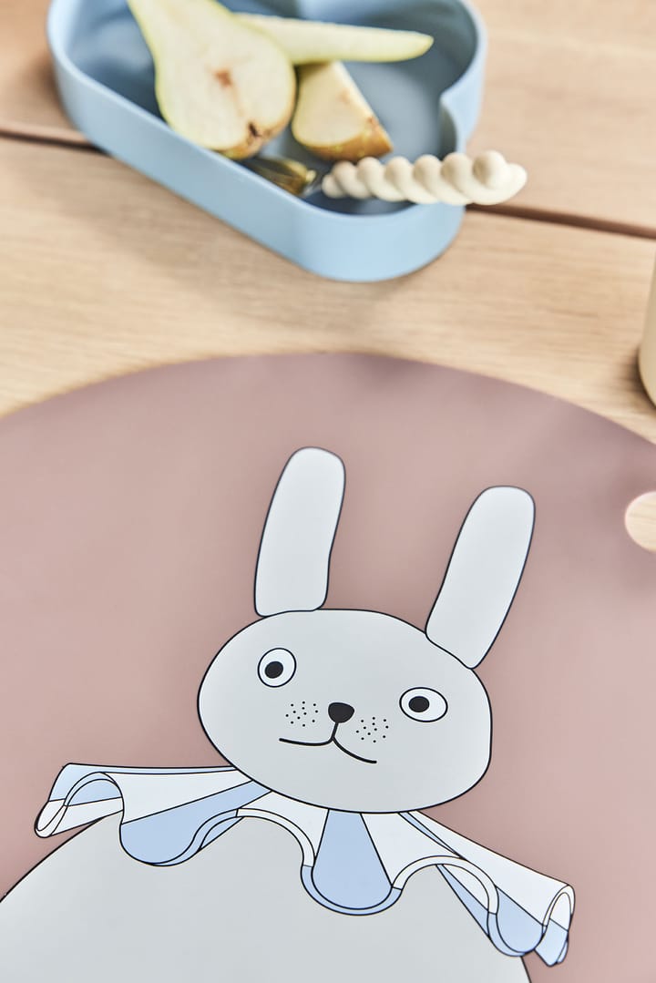 Set de table Rabbit Pompom Ø39 cm, Argile OYOY