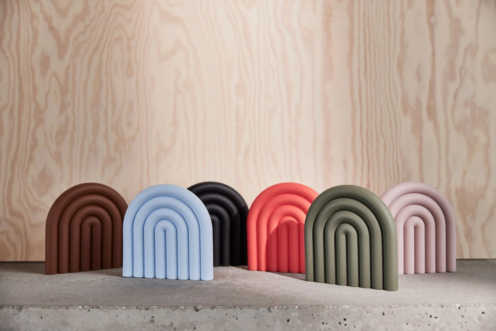 Set de table Rainbow 15x15 cm, Ice blue OYOY