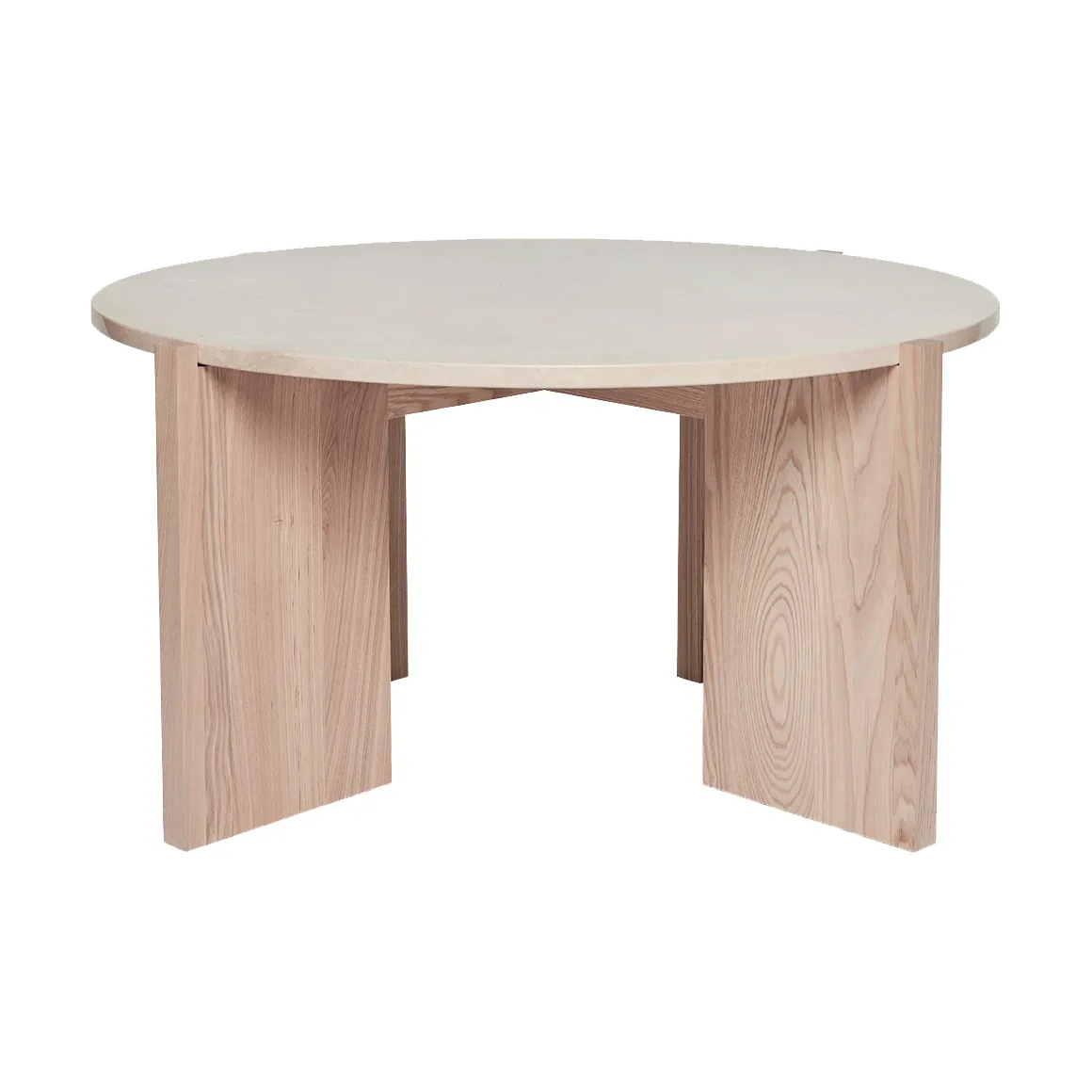 Table basse Lune en marbre Ø84 cm, Nature-white OYOY
