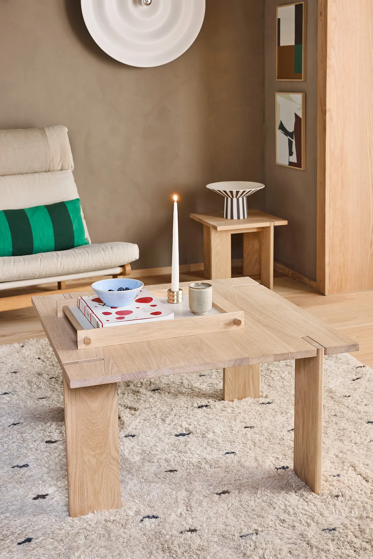 Table basse OY Square 40x75x75 cm, Nature OYOY