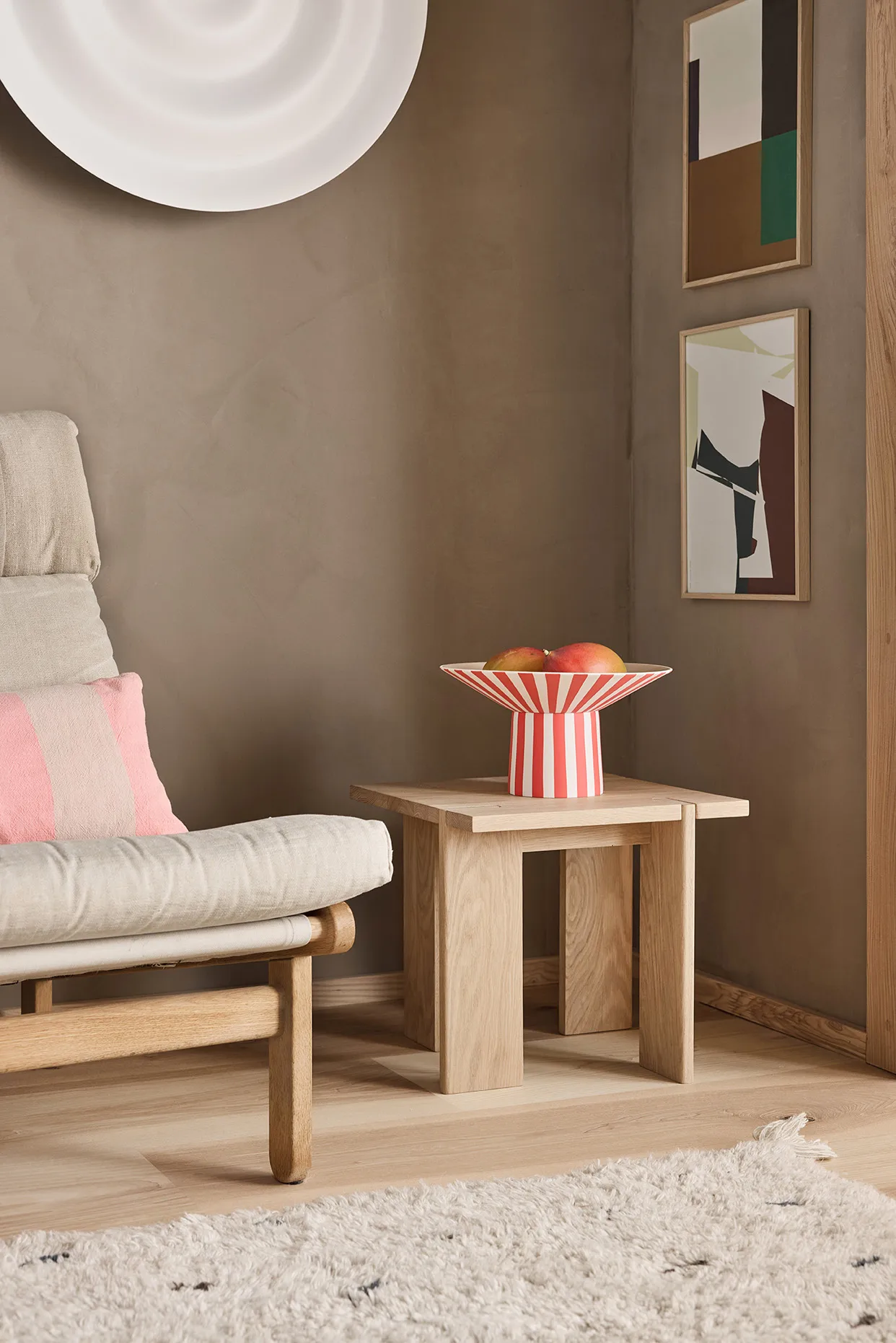 Table d'appoint OY Square haute 45x40x40 cm, Nature OYOY