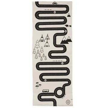 Tapis Adventure 70x180 cm - beige-noir - OYOY