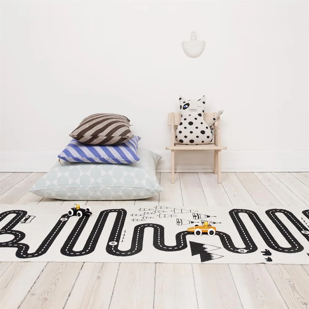 Tapis Adventure 70x180 cm, beige-noir OYOY