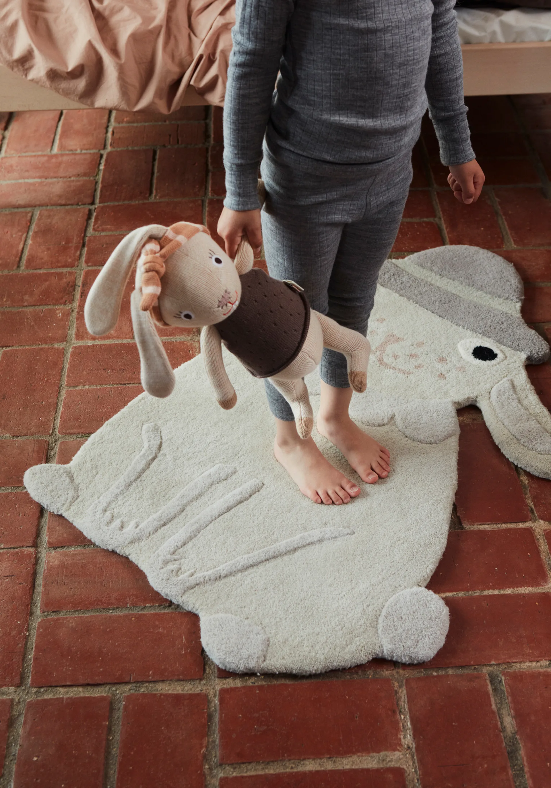 Tapis animal OYOY Mini, Lapin OYOY