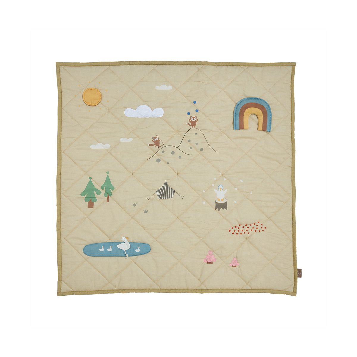 OYOY Tapis d'activités Forest 102x102 cm Clay