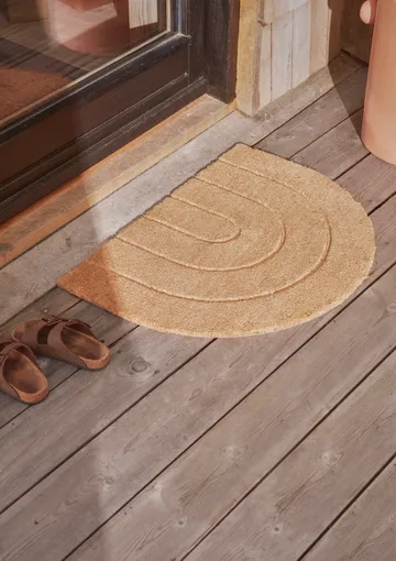 Tapis de porte Rainbow 55x75 cm - Nature - OYOY