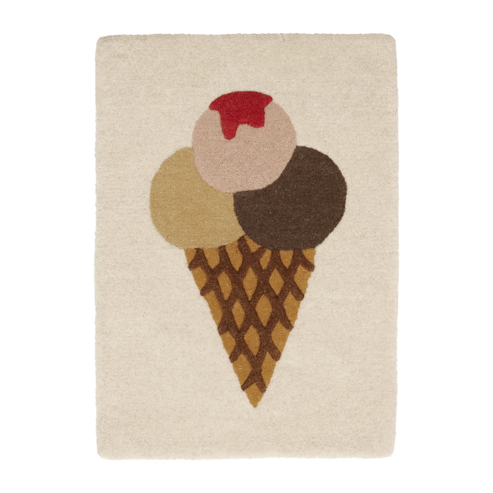 Tapis enfant Ice Cream Tufted 45x65 cm, Multicolore OYOY