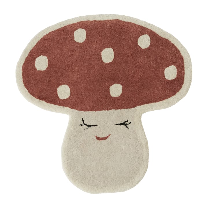 Tapis Malle mushroom 75x77 cm - Red - OYOY