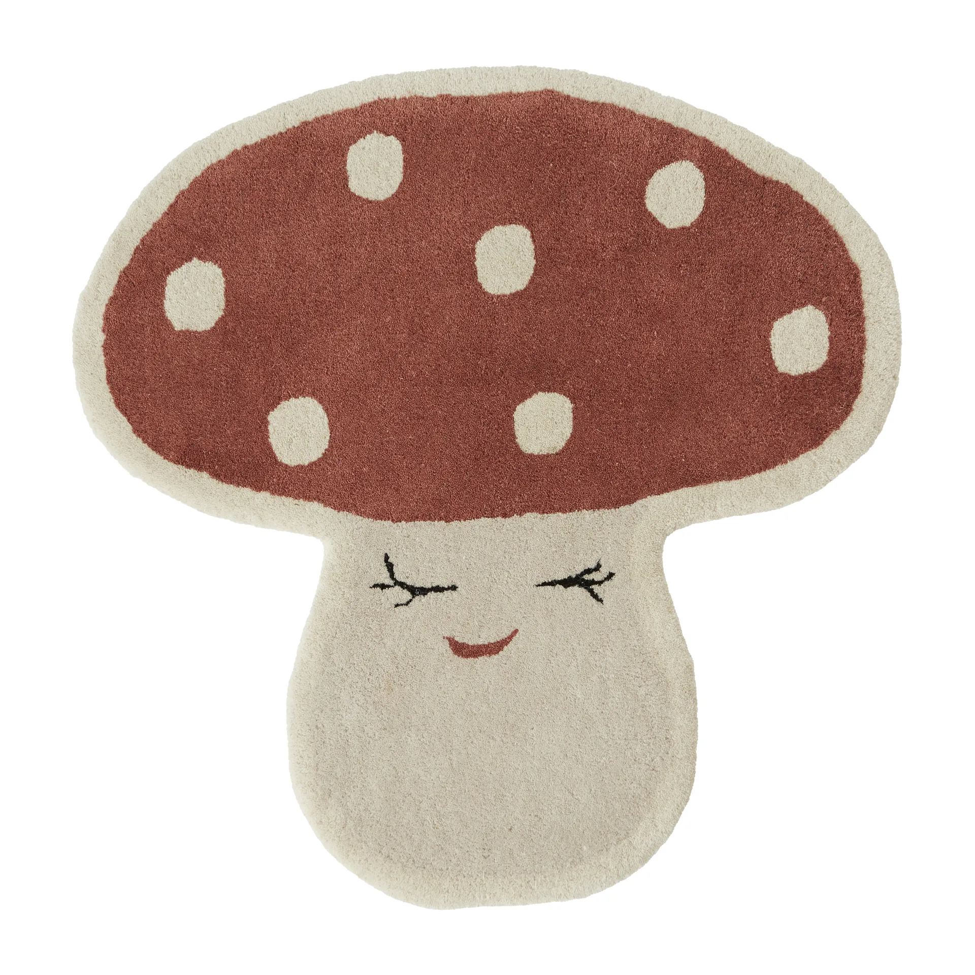 Tapis Malle mushroom 75x77 cm, Red OYOY