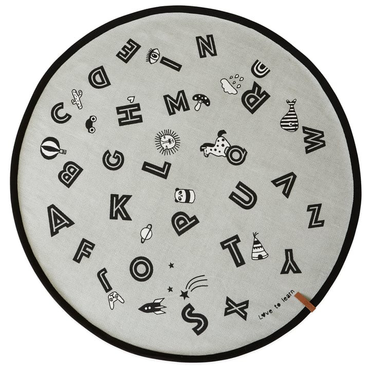 Tapis The alphabet Ø120cm, Gris OYOY