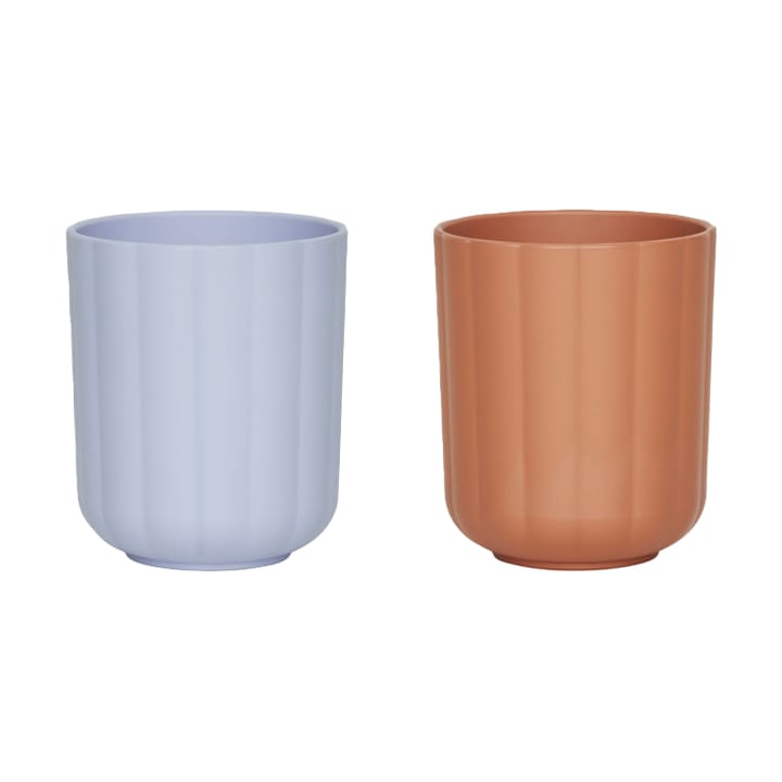 Tasse Pullo lot de 2 - Caramel-ice blue - OYOY