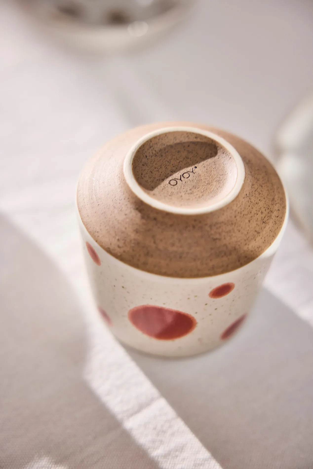 Tasses Nori Dot Ø6,95 cm 2 pièces, Blue-red OYOY