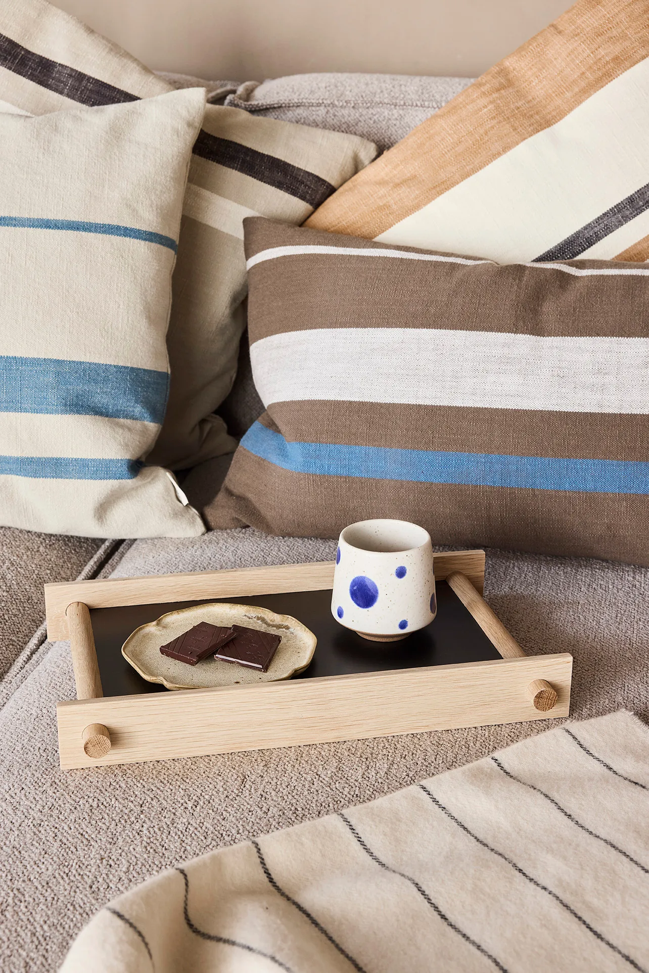 Tasses Nori Dot Ø6,95 cm 2 pièces, Blue-red OYOY