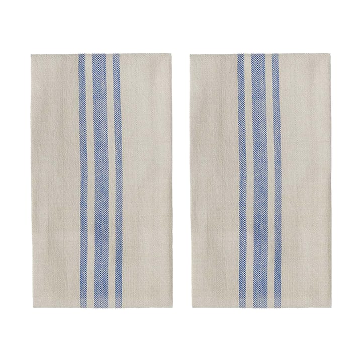 Torchon de cuisine Linu, lot de 2 - Blue - OYOY