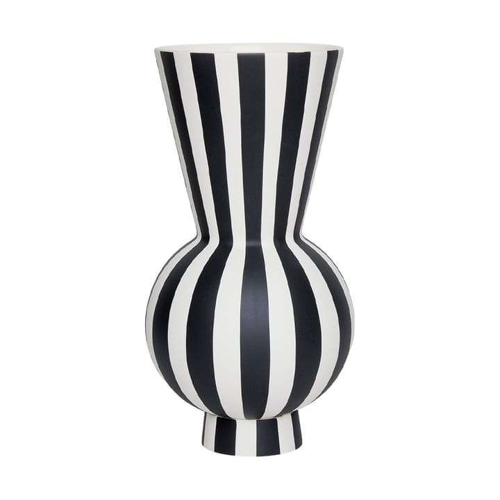 Vase Toppu Ø14,5 cm - Black-white - OYOY