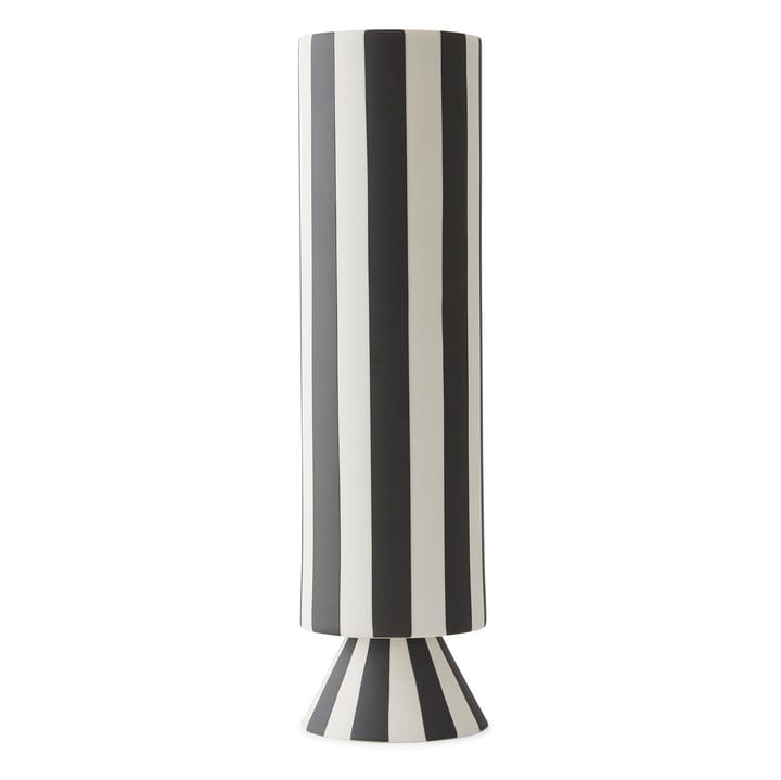 Vase Toppu 31 cm - Blanc-noir - OYOY