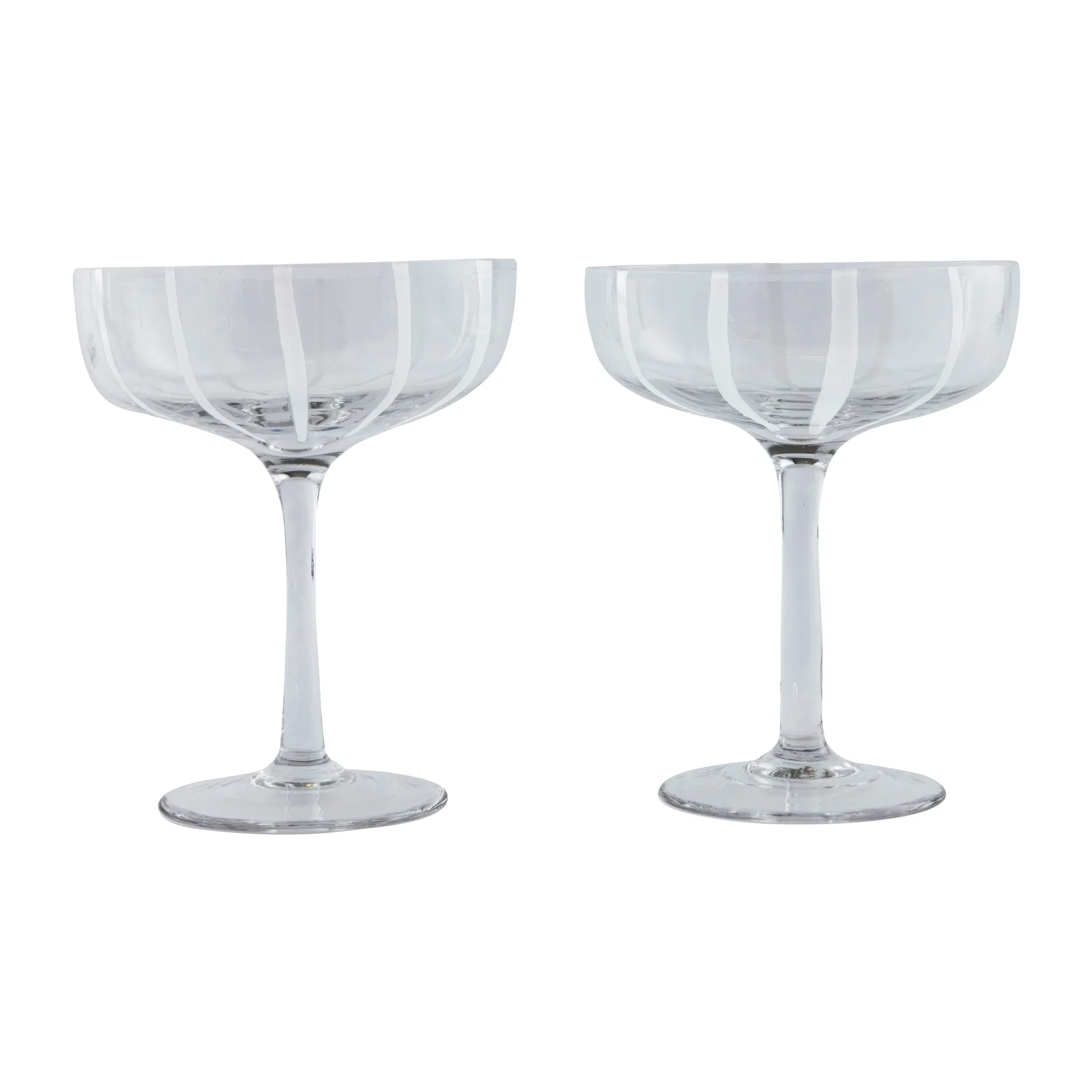 Verre à champagne Mizu coupe Lot de 2, Clear OYOY