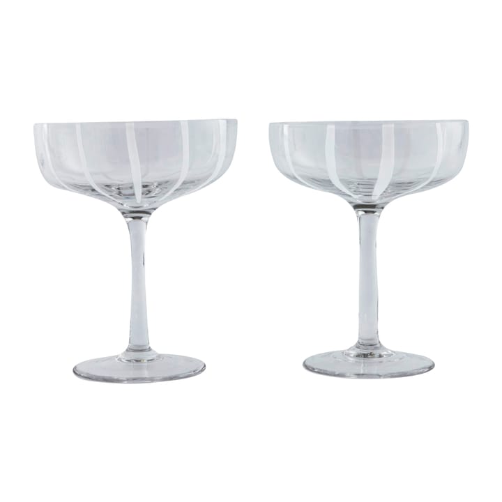 Verre à champagne Mizu coupe Lot de 2 - Clear - OYOY