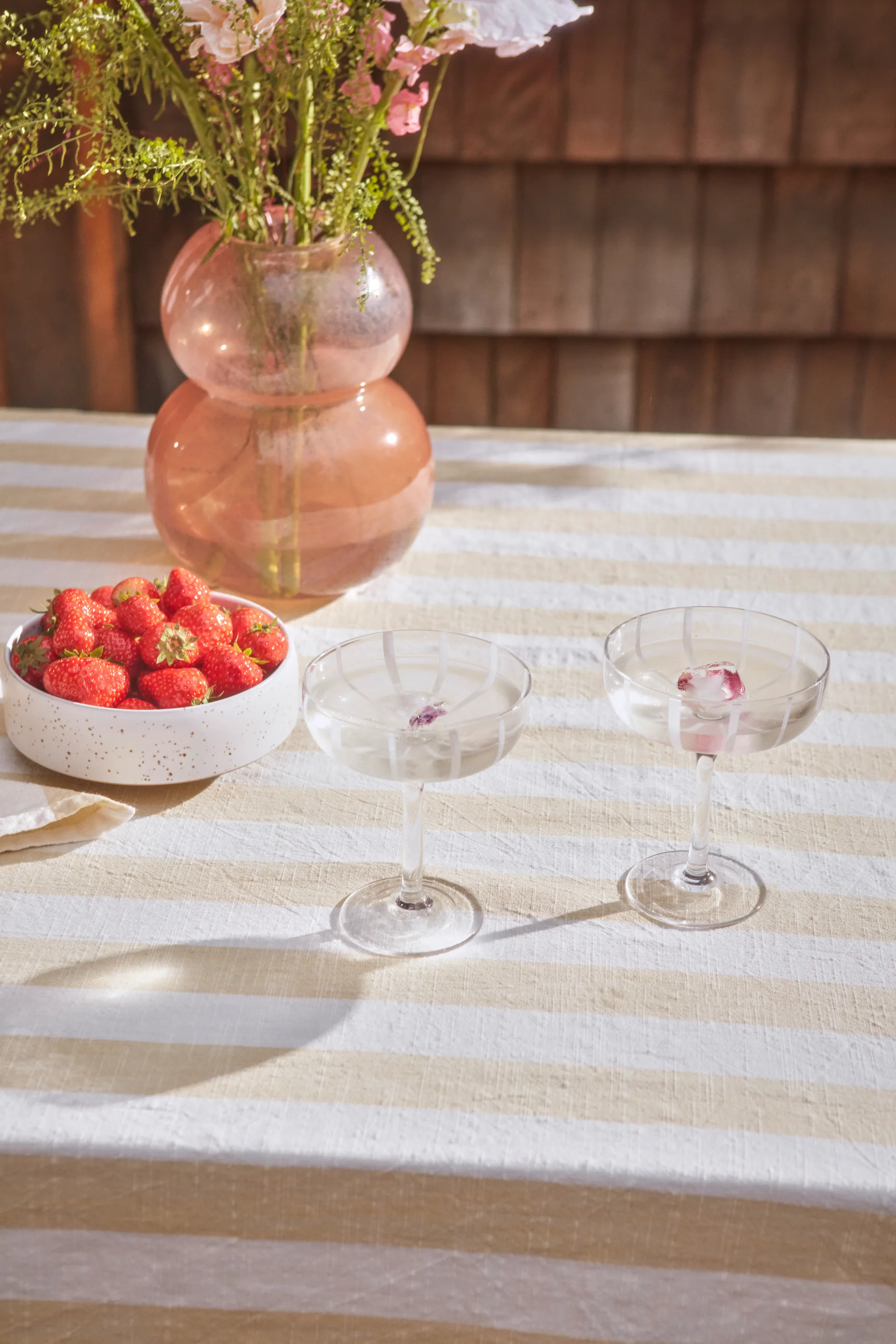 Verre à champagne Mizu coupe Lot de 2, Clear OYOY