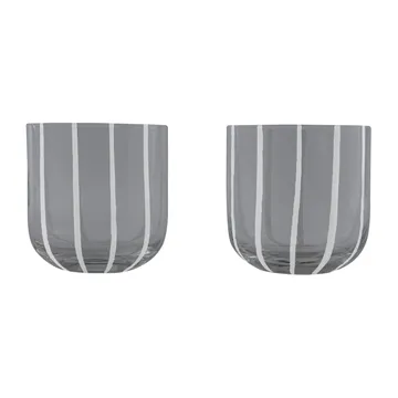 Verre Mizu Lot de 2 - Grey-white - OYOY