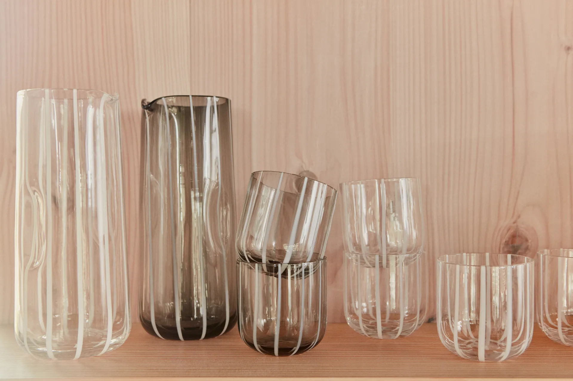 Verre Mizu Lot de 2, Grey-white OYOY