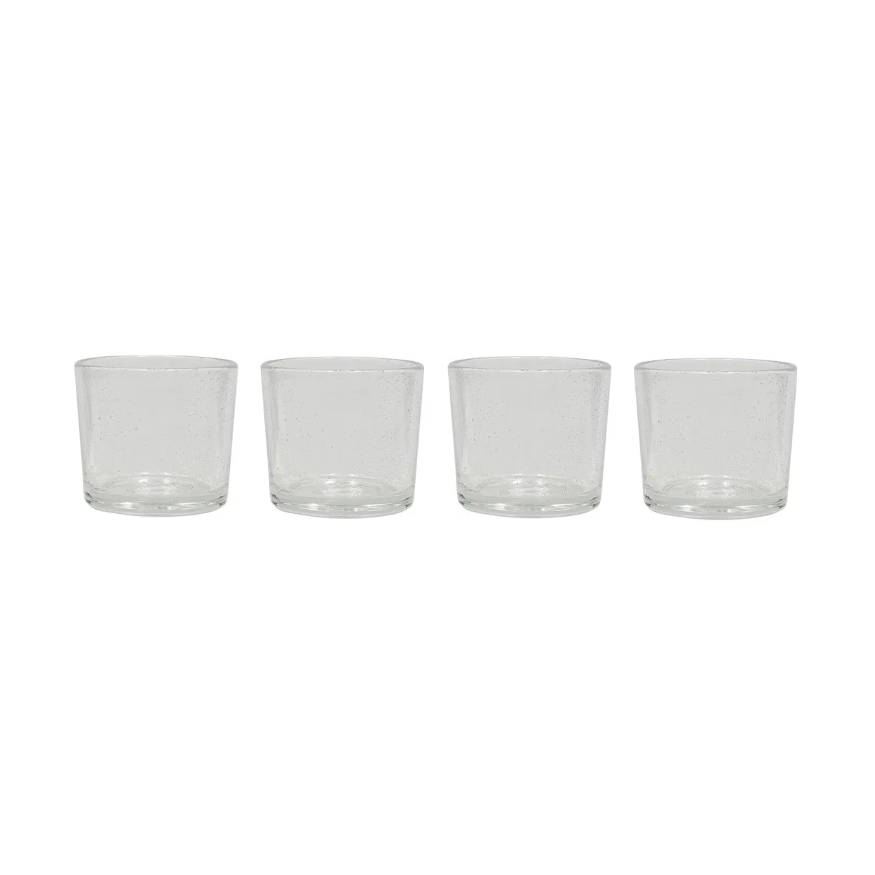 Verres à boire Kuki, lot de 4, Transparent OYOY