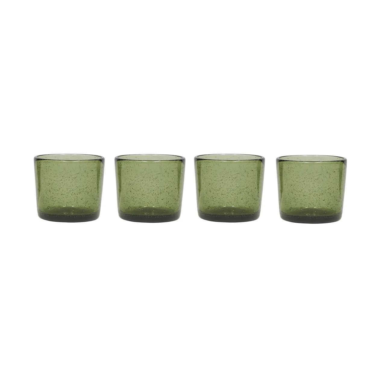 Verres à boire Kuki, lot de 4, Vert OYOY