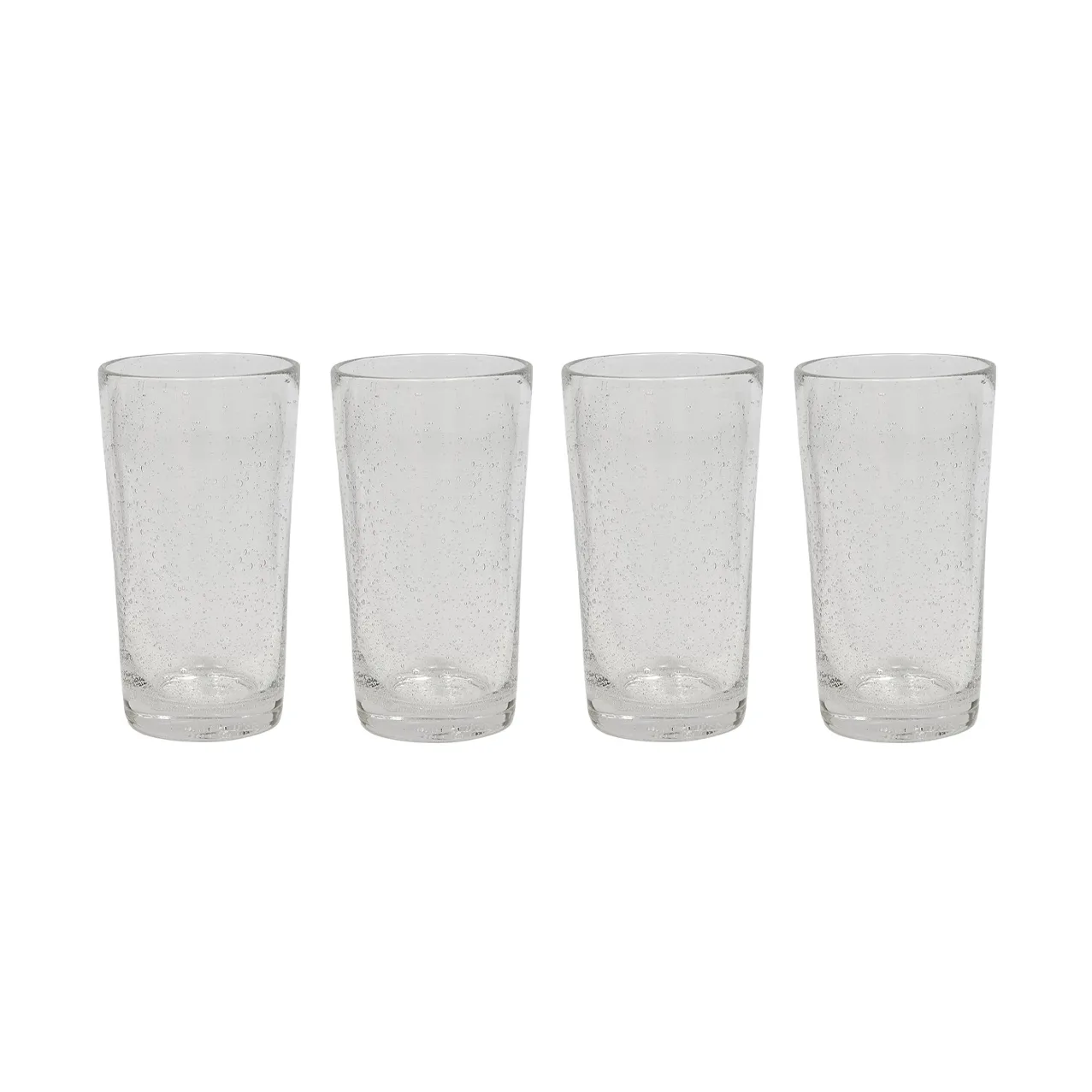 Verres highball Kuki, lot de 4, Transparent OYOY