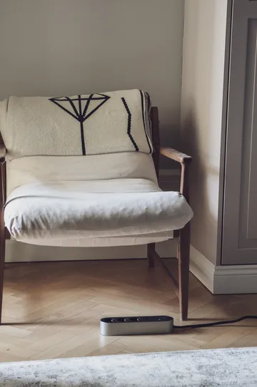 Bloc multiprise Edgar Power Bar - Satin aluminium - palett3