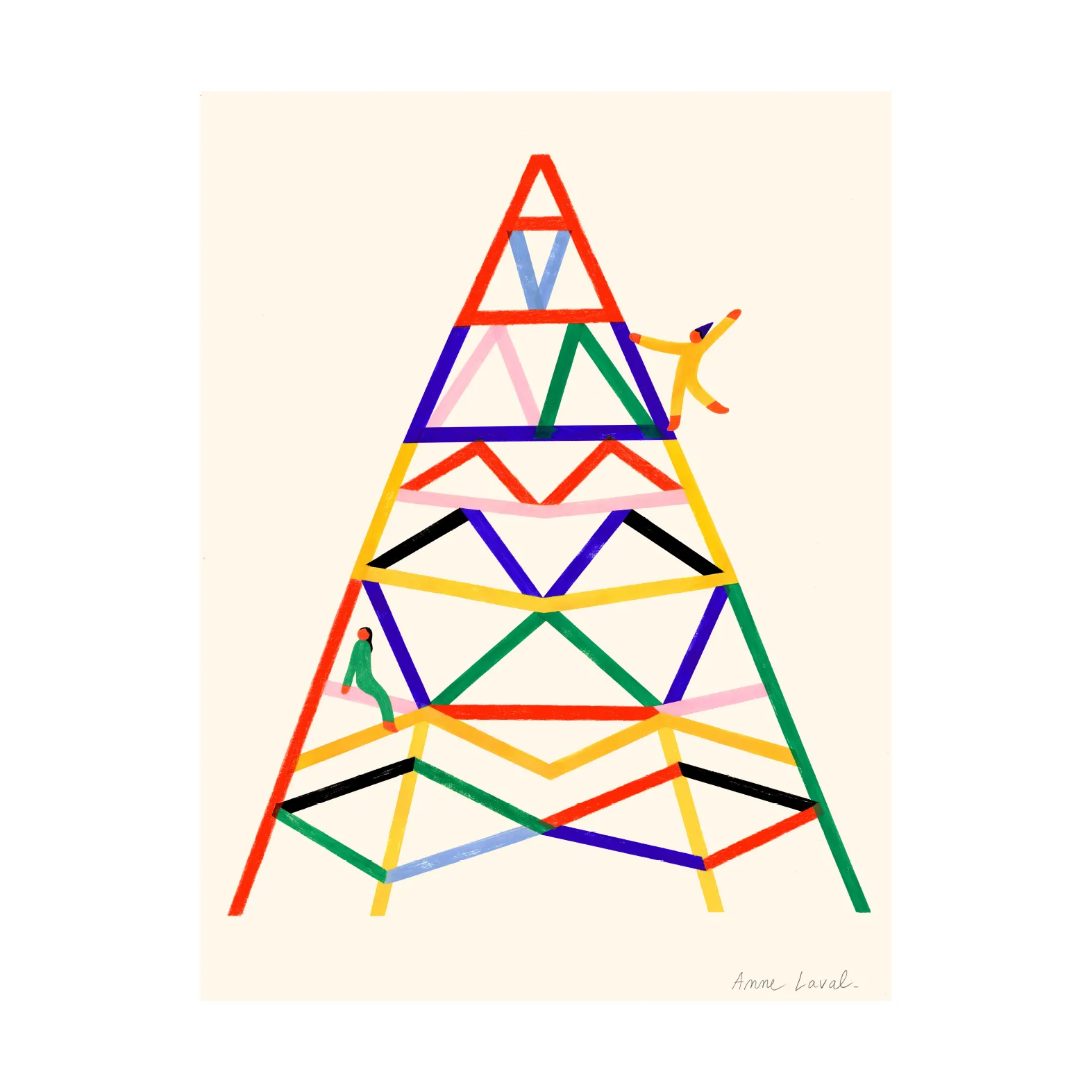 Affiche Escalader, 30x40 cm Paper Collective