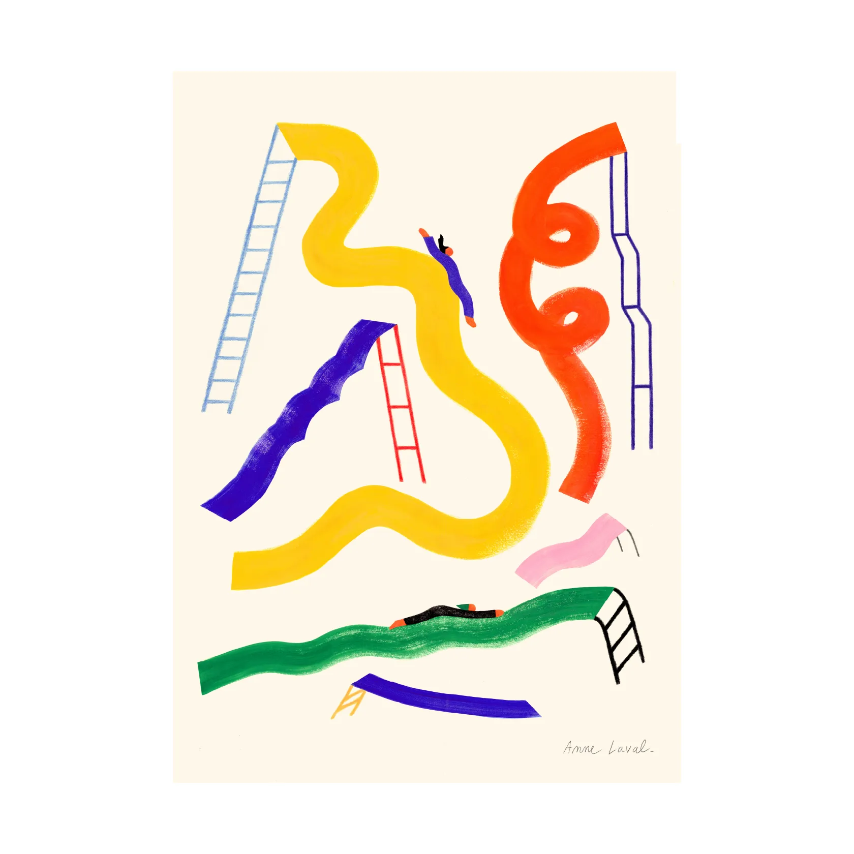 Affiche Glisser, 30x40 cm Paper Collective