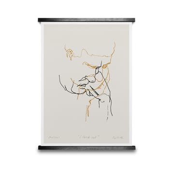 Affiche I Think Not 01 (jaune) - 50x70 cm - Paper Collective