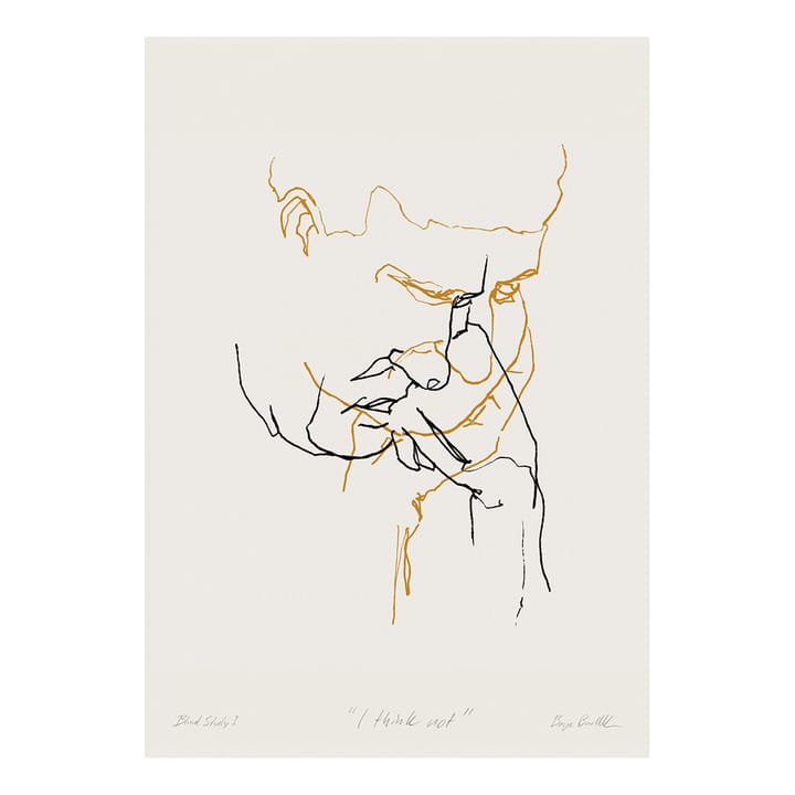 Affiche I Think Not 01 (jaune) - 50x70 cm - Paper Collective