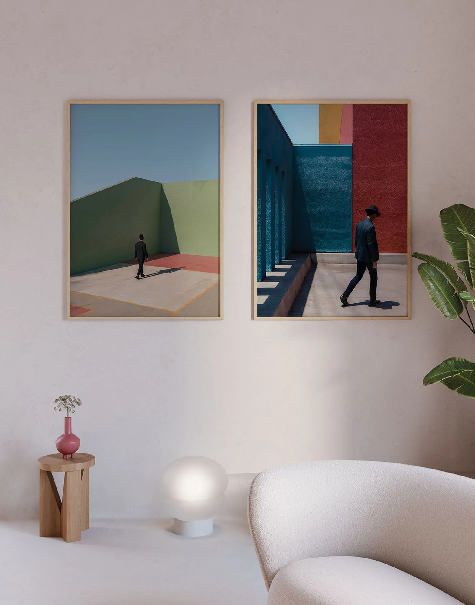 Affiche Primary Spaces, 50x70 cm Paper Collective