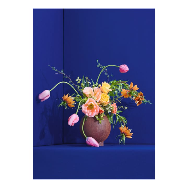 Blomst 01 Blue poster  - 50 x 70 cm - Paper Collective