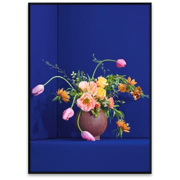 Blomst 01 Blue poster  - 70 x 100 cm - Paper Collective