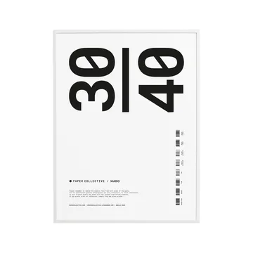 Cadre Paper Collective plexiglas-blanc - 30x40 cm - Paper Collective