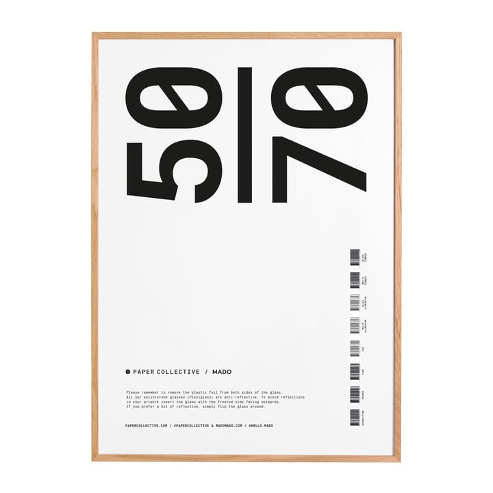 Cadre Paper Collective plexiglas-chêne - 50x70 cm - Paper Collective