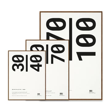 Cadre Paper Collective plexiglas-chêne foncé - 50x70 cm - Paper Collective