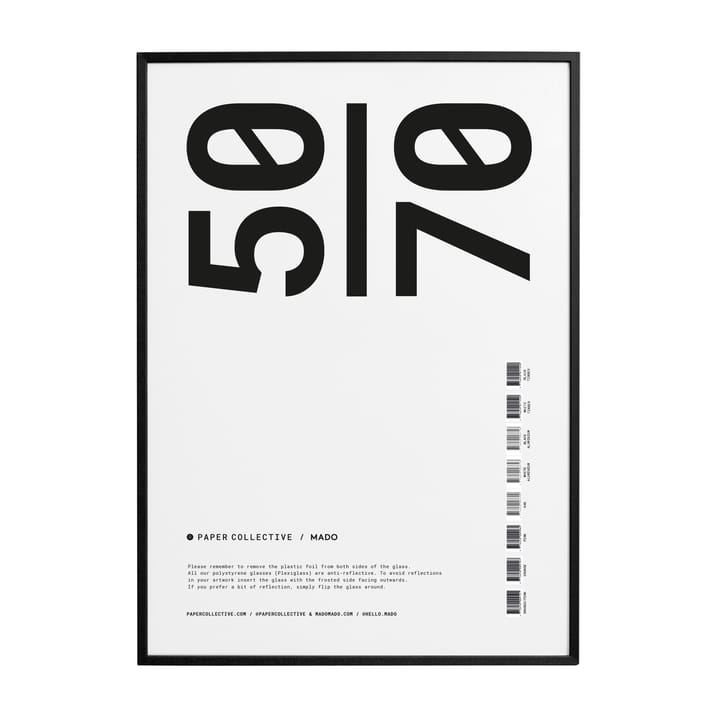 Cadre Paper Collective plexiglas-noir - 50x70 cm - Paper Collective