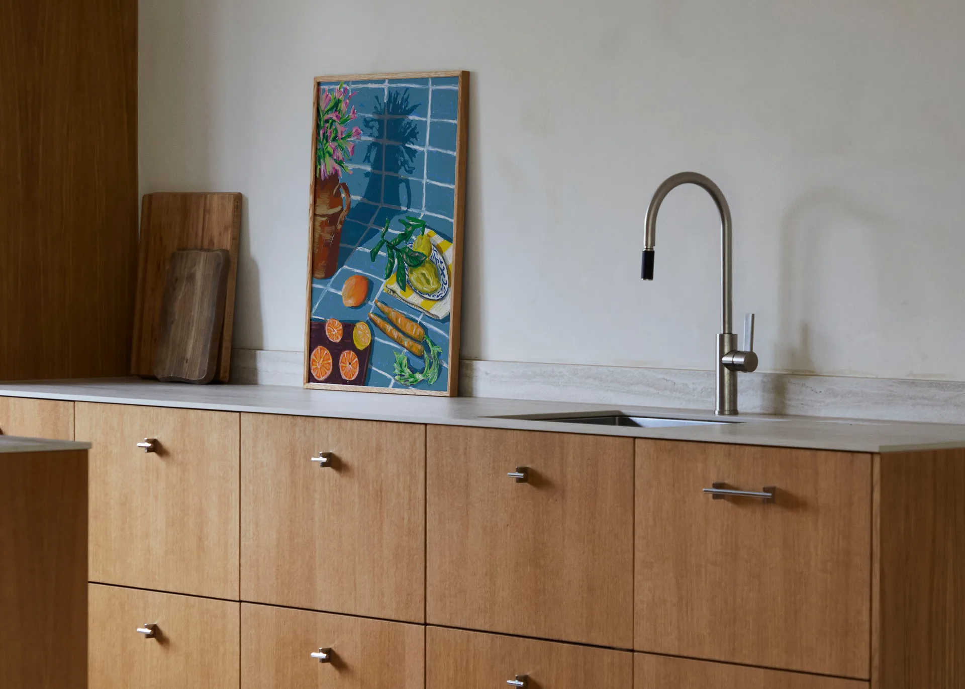 Composition in Blue poster, 30x40cm Paper Collective