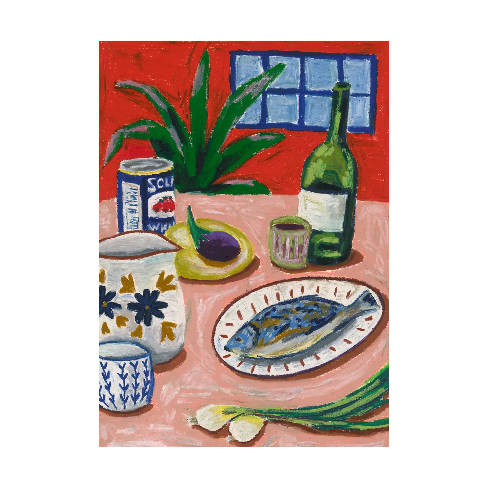 Composition with Fish poster, 50x70cm Paper Collective