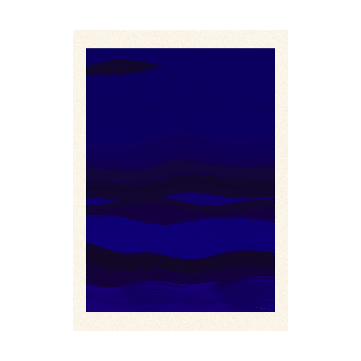 Paper Collective From Afar poster 30x40cm | Design Scandinave | Posters | Bleu