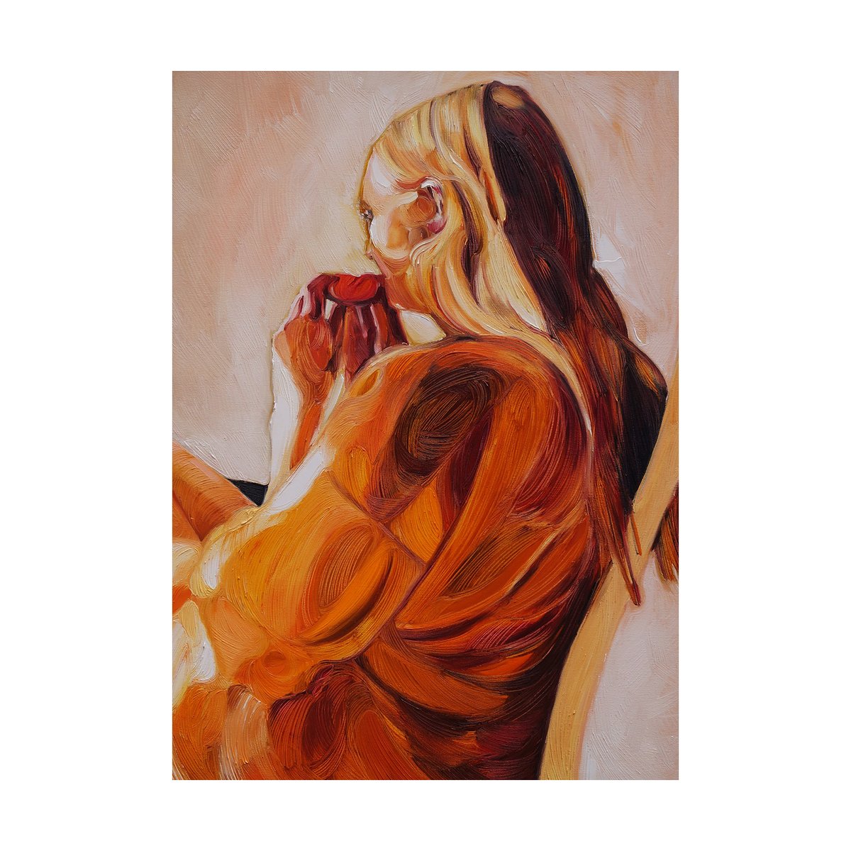 Paper Collective Poster Blood Orange 50x70 cm | Design Scandinave | Posters | Orange