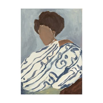 Poster Blue Curls - 50x70 cm - Paper Collective