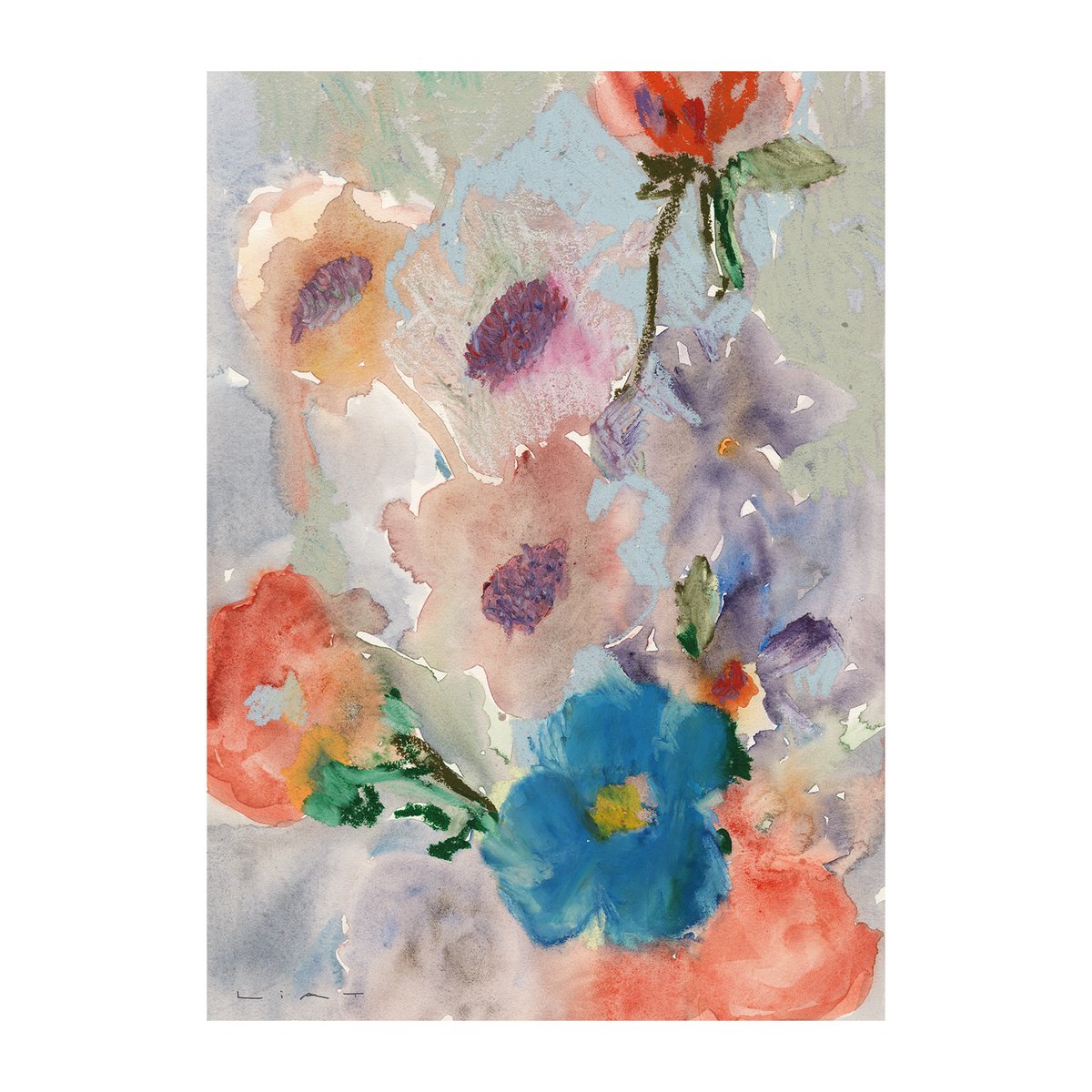Paper Collective Poster Bunch of Flowers 50x70 cm | Design Scandinave | Posters | Multi