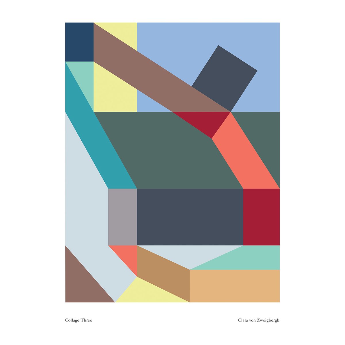 Paper Collective Poster Collage 3 50x70 cm | Design Scandinave | Posters | Multi