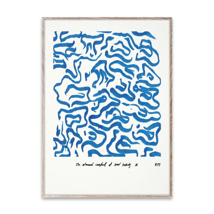 Poster Comfort - Blue - 30x40 cm - Paper Collective