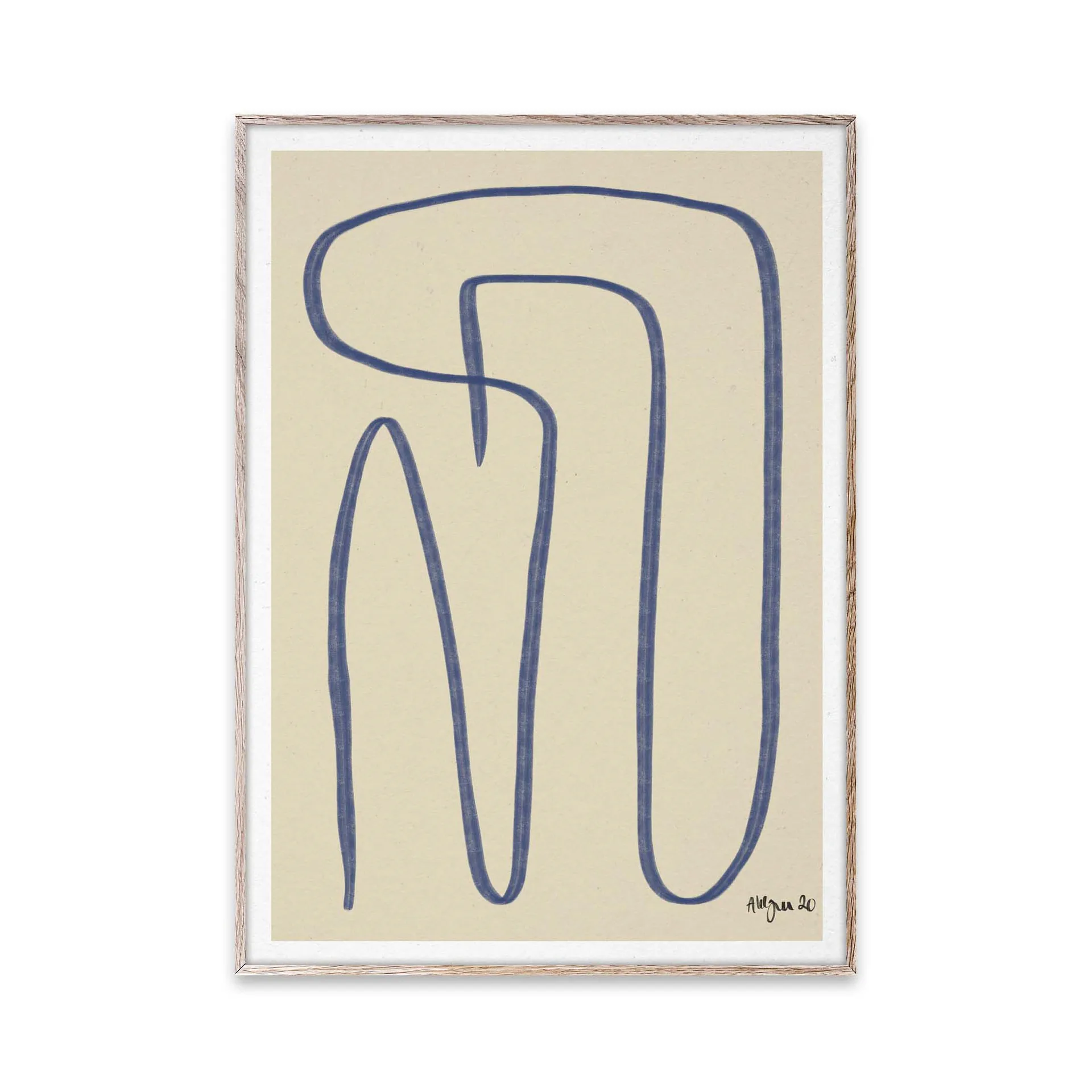 Poster Different Ways bleu, 30x40 cm Paper Collective