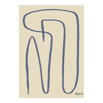 Poster Different Ways bleu - 30x40 cm - Paper Collective